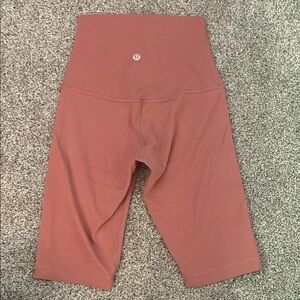Lululemon Athletica Brown Bike Shorts High-Waisted